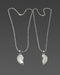 Couple Silver Plated Pendants Set